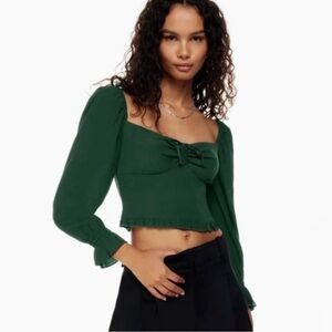 Aritzia green crop top!